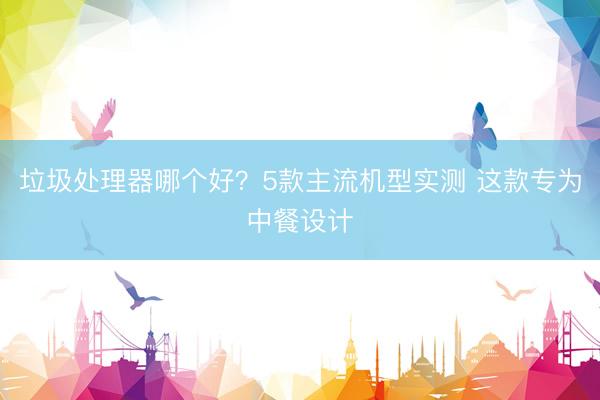 垃圾处理器哪个好？5款主流机型实测 这款专为中餐设计