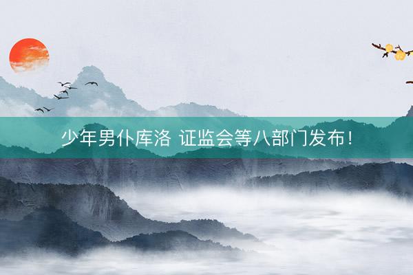 少年男仆库洛 证监会等八部门发布！