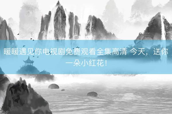 暖暖遇见你电视剧免费观看全集高清 今天，送你一朵小红花！