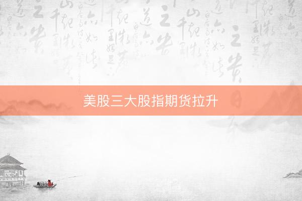美股三大股指期货拉升