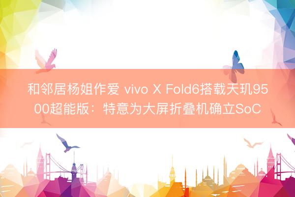 和邻居杨姐作爱 vivo X Fold6搭载天玑9500超能版：特意为大屏折叠机确立SoC