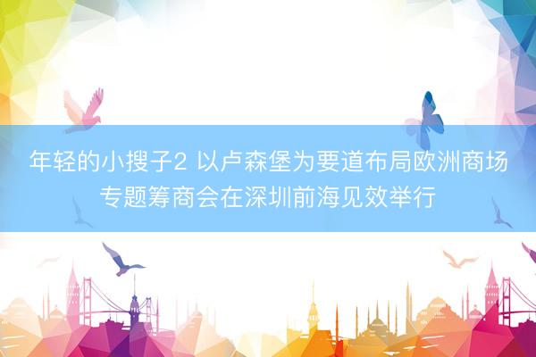 年轻的小搜子2 以卢森堡为要道布局欧洲商场专题筹商会在深圳前海见效举行