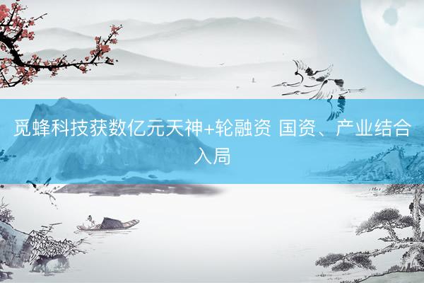 觅蜂科技获数亿元天神+轮融资 国资、产业结合入局